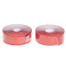 Cycling Cork Handlebar Tape Black + 2 Bar Plug Carbon fiber red