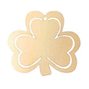 10pcs Wooden Pendant 3 Leaves Shamrock Shape DIY Festival Party Hanging Ornament