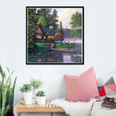 Full Drill 5D DIY Village House Diamond Painting Embroidery Cross Stitch