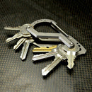 Stainless Steel Multi Function Tools key Ring Key chain clip for Outdoor Sp
