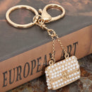 Crystal Rhinestone Purse Keychain Keyring Key Ring Chain Bag Purse Charm Pendant
