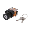 Key Switch ON/OFF Lock LAY38 3 Gears Key Switch 22MM Electronic With Keys New