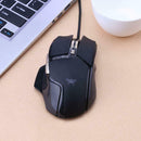 Wired 3800DPI 6 Keys Mechanical E-Sports Gaming Mouse with LED Light A