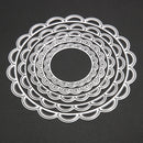 5pcs Metal Circles Metal Cutting Dies DIY Scrapbooking Embossing Stencils  A