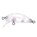 10pcs Wobblers Unpainted Hard Bait Plastic Transparent Fishing Lure Tackle