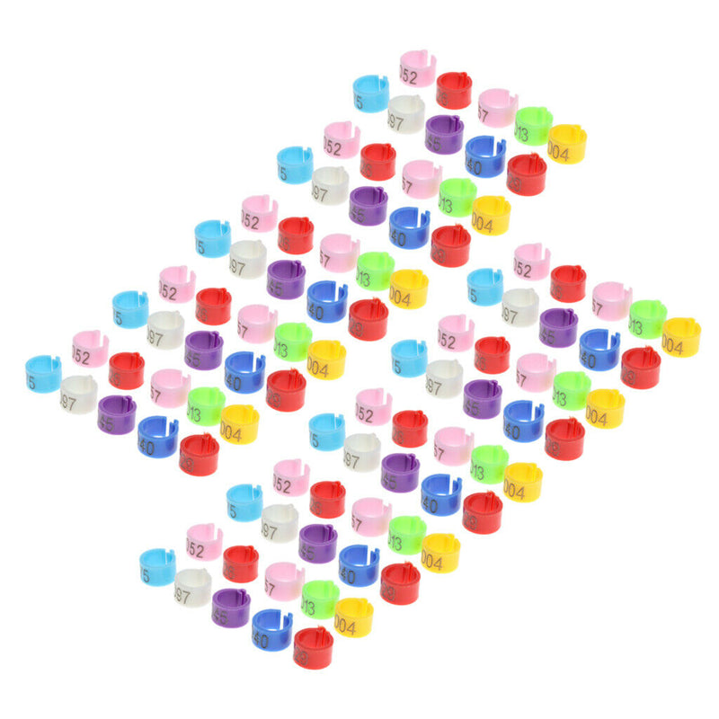 100Pcs Poultry Chick Chicken Duck Automated Management Chip Leg Foot Ring