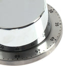 1Hour Stainless Steel Mechanical Kitchen Timer Alarm Baking Cook Magnetic Bas@