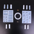 1Set Silicone Necklace Earrings Pendant Mold Pendant Jewelry Making Tool DIYBX