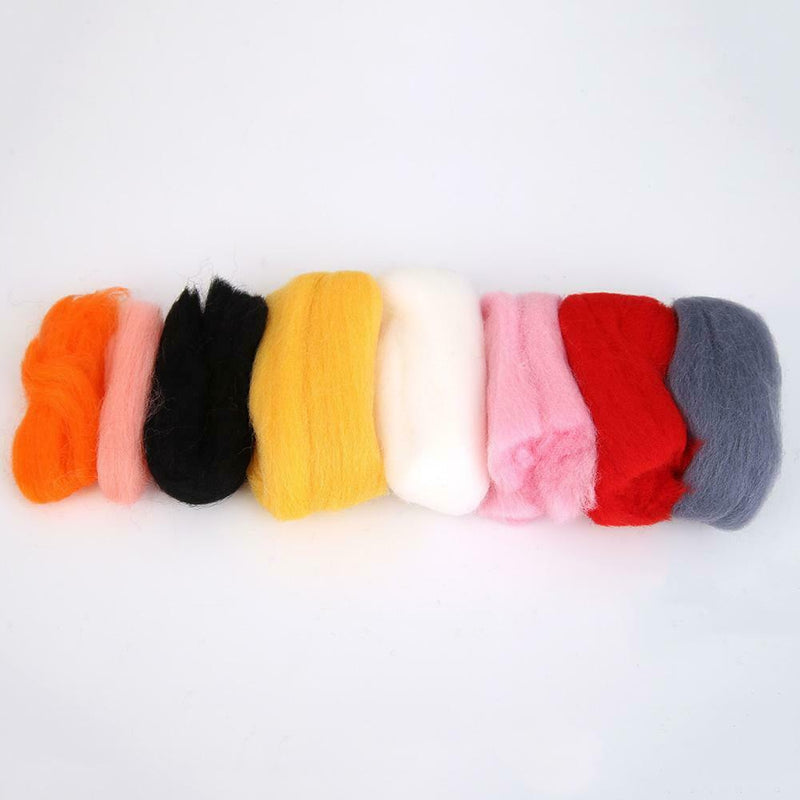 1 Set Non Finished Wool Felt Handmade Poked DIY Animals Needle Material Bag