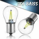 2x 1156 BA15S P21W COB White LED Turn Signal Light Reverse Backup Lamp Bulb O9M4