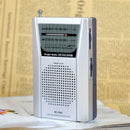 Mini Portable Pocket AM FM Radio Speaker Telescopic Antenna Jack Earpho HET