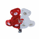 Valentines Wedding Party Decor double bear hug Heart Foil Helium Balloons  Z