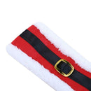 4pcs Christmas Belt Buckle Napkin Ring Tableware Dinner Santa Claus Cover