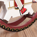 Soldier Nutcracker Rocking Horse Collectible Wooden Christmas Nutcracker,