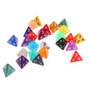 25x Plastic Dice D4 Drinking Dice for DND TRPG MTG Table Games Toys Party