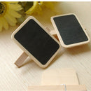 Standing Wooden Photo Holder Card Paper Note Memo Clip Desk Decor  JR