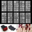 Nail Stamp Makeup Tattoo Nail Art Templates Stamp Nail Art Stamping Random P9Y4