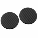 2Pcs Black Car Auto Water Cup Slot Non-Slip Carbon Fiber Look Mat Accessories