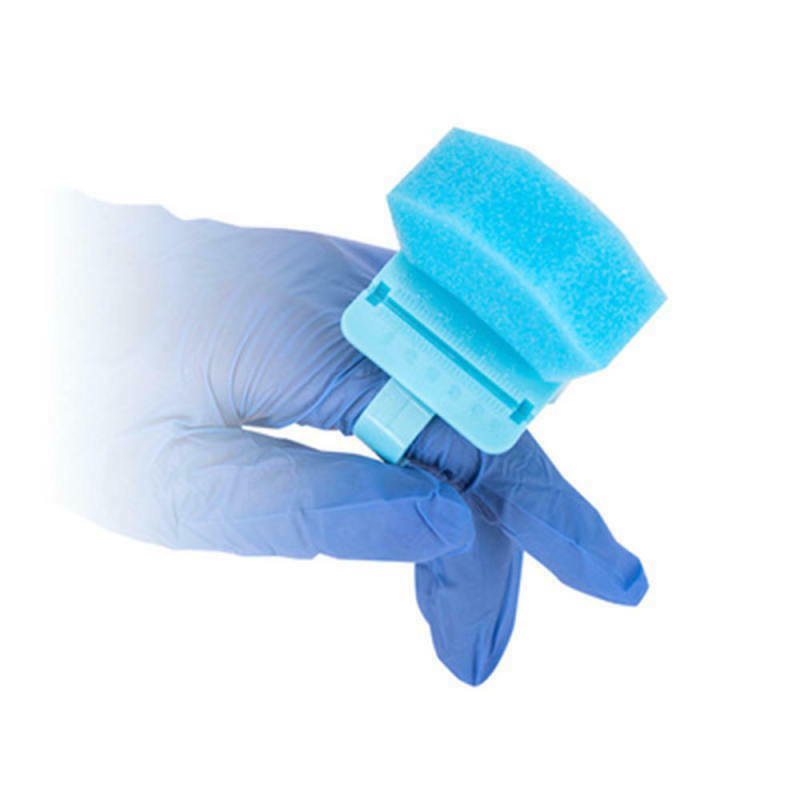 2pcs Oral Care Sponge Swabs Dental Tooth Cleaning Green KQR