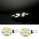 Univeral 10X White G4-5050-6SMD LED Bulb HighPower Super Bright Car Light