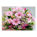 Round Diamond Embroidery Daisy Full Round Diamond Mosaic Flower 5D DIY Diam