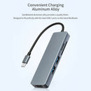 USB 3.0 Type-C Hub to HDMI Converter 4K Adapter 5 in 1 for MacBook Pro Dock A