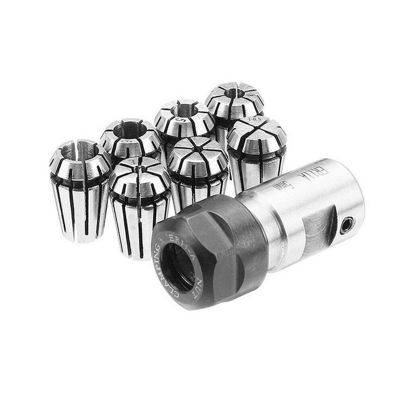 8 Pcs Spring Collet Set Holder Engraving 5mm Extension Rod Motor Shaft ER11A