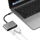 2 in 1 USB Type-C Converter HUB 4K HDMI 1080P VGA Video Display Adapter