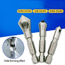 3pcs Countersink Drill Bit Set Deburring Metal Wood Working Plastic Hex NBF