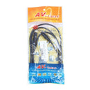 3.5 mm jack male - female connector m / f extension cable audio cable black E2Y6