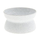 Plastic Cat Pet Dish Bowl Ergonomic Diner Food / Water White 2 Sides Bowls