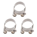3Pcs Exhaust Clamp Clip Replacement Pipe Hose Clip Silencer Parts 44-47mm