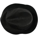 Straw Hat Fedora - Panama Trilby Style Packable Crushable Summer Sun Mens L