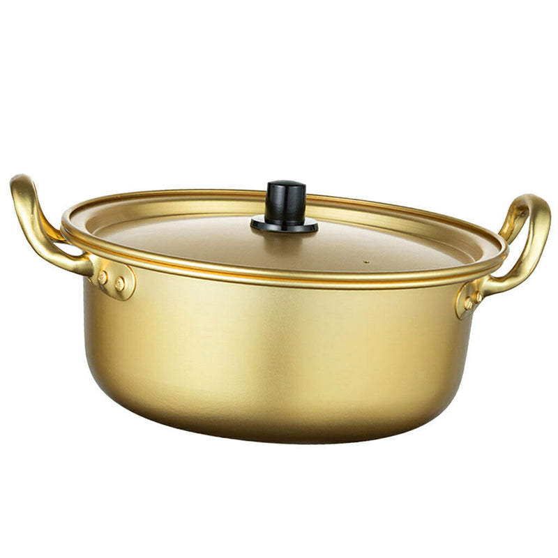 2Pcs Korea Aluminum Instant Noodle Pot Hot Pot Fast Cooling Boiler Round