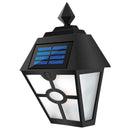 Retro Hex LED Solar Lamp Dynamic Falme IP65 Outdoor Path Ground Wall Light Yard