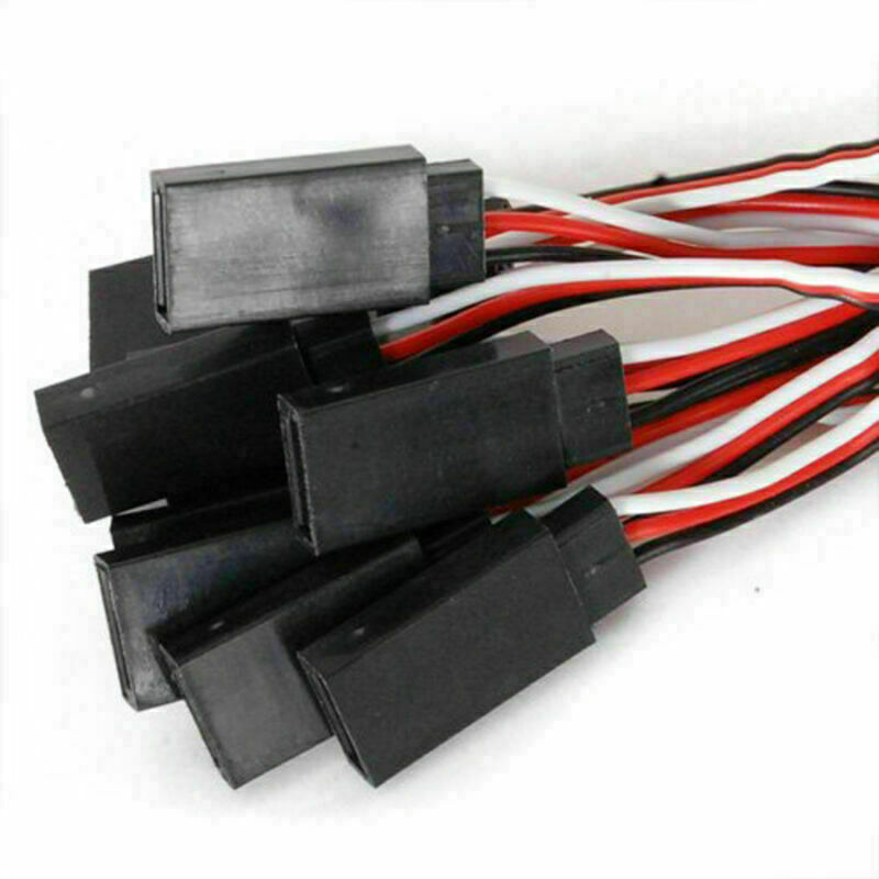 10*150mm 3Pin Servo Extension Lead Wire Cable Cord Fe To Male