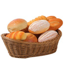 Oval Wicker Woven Basket Bread Basket Serving Basket, 11 Inch Storage Baske E7N4