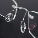 25 Pairs Oval Silicone Eyeglass Push In Nose Pads