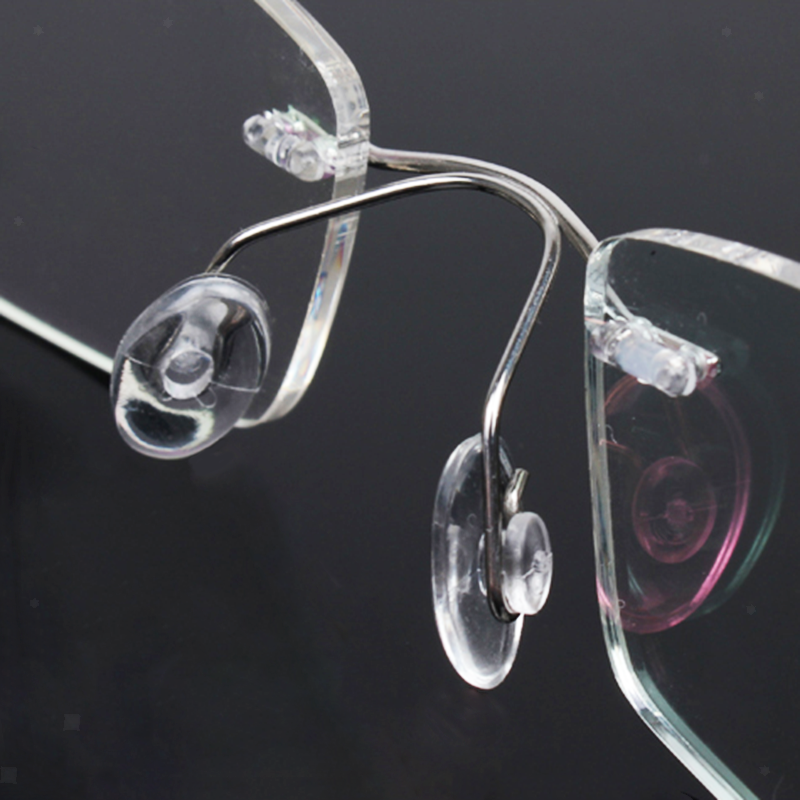 25 Pairs Oval Silicone Eyeglass Push In Nose Pads