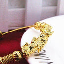 Double Pixiu Golden Wealth Bangle Retro Ethnic Style 2020 Women Bangle Luck Q1P7