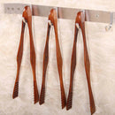 10" Wood Salad Ice Cake Tong BBQ Cooking Serving Food Clip Clamp