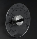 Circular Transparent Outdoor Window Thermometer Temperature Weather Station Tool