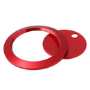 Red Metal Engine Start Stop Button Cover + Ring for Ford F150 F-150 Mondeo