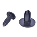 50x8mm Auto Car Bumper Fender Retainer Push Black Plastic Fixed Clips FastenE 3C