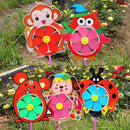 Lovely Cartoon Handmade Windmill Wind Spinner Kids Toys Yard Garden Decor3 Gw