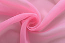 Pink Sheer Eyelet Telylene Window Treatment Curtain Drape Valance 1x2.1M