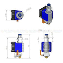V6 J-Head Hotend Full Kit With 10Pcs Extruder Print Head + 5Pcs Stainless S