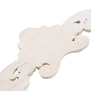30*8*1cm Wood Carved Corner Onlay Applique Frame Decor Furniture Craft Unpa