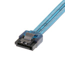 7Pin SATA 3.0 HDD Data Cable with Locking Latch 150mm Straight to Right Angle