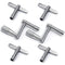 6-Pack Drum Key with Continuous Motion Speed Key Universal Drum Tuning Key